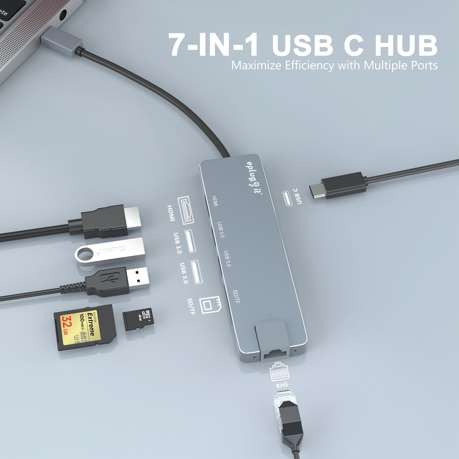 7 in 1 USB C HUB